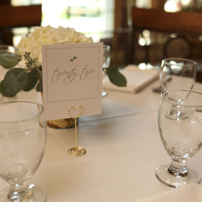 A table at a wedding
