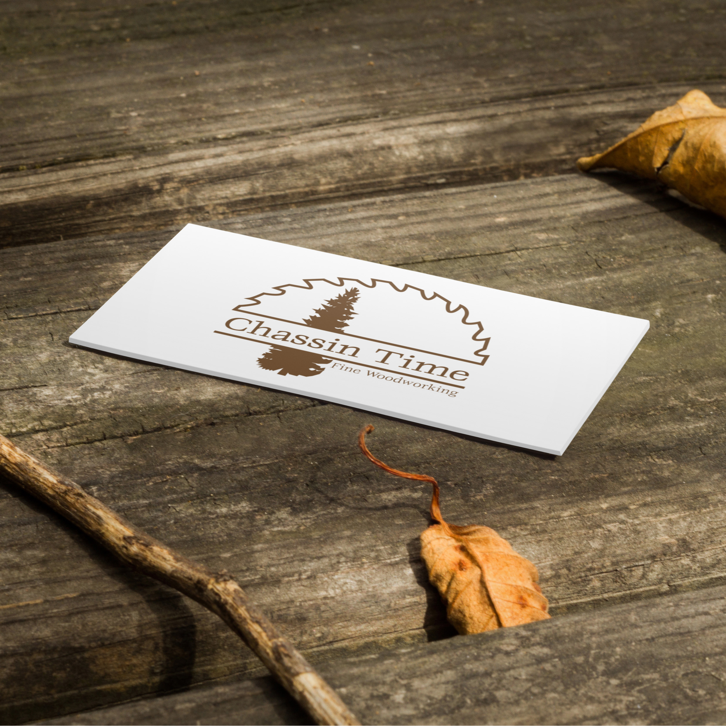 A business card with a logo